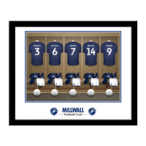Personalised Millwall FC Dressing Room Framed Print