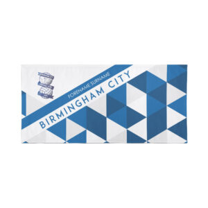 Personalised Birmingham City FC Geometric Beach Towel – 80cm x 160cm