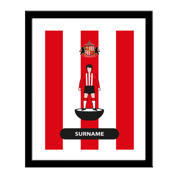 Personalised Sunderland FC Player Figure Print