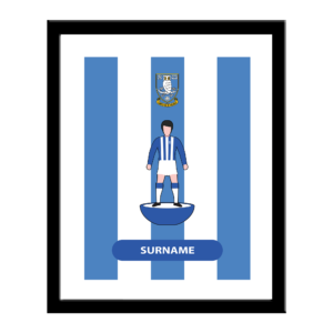 Personalised Sheffield Wednesday FC Player Figure Print
