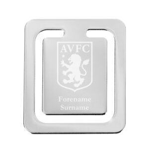 Personalised Aston Villa FC Crest Bookmark
