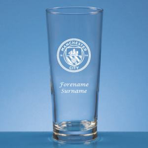 Personalised Manchester City FC Beer Glass