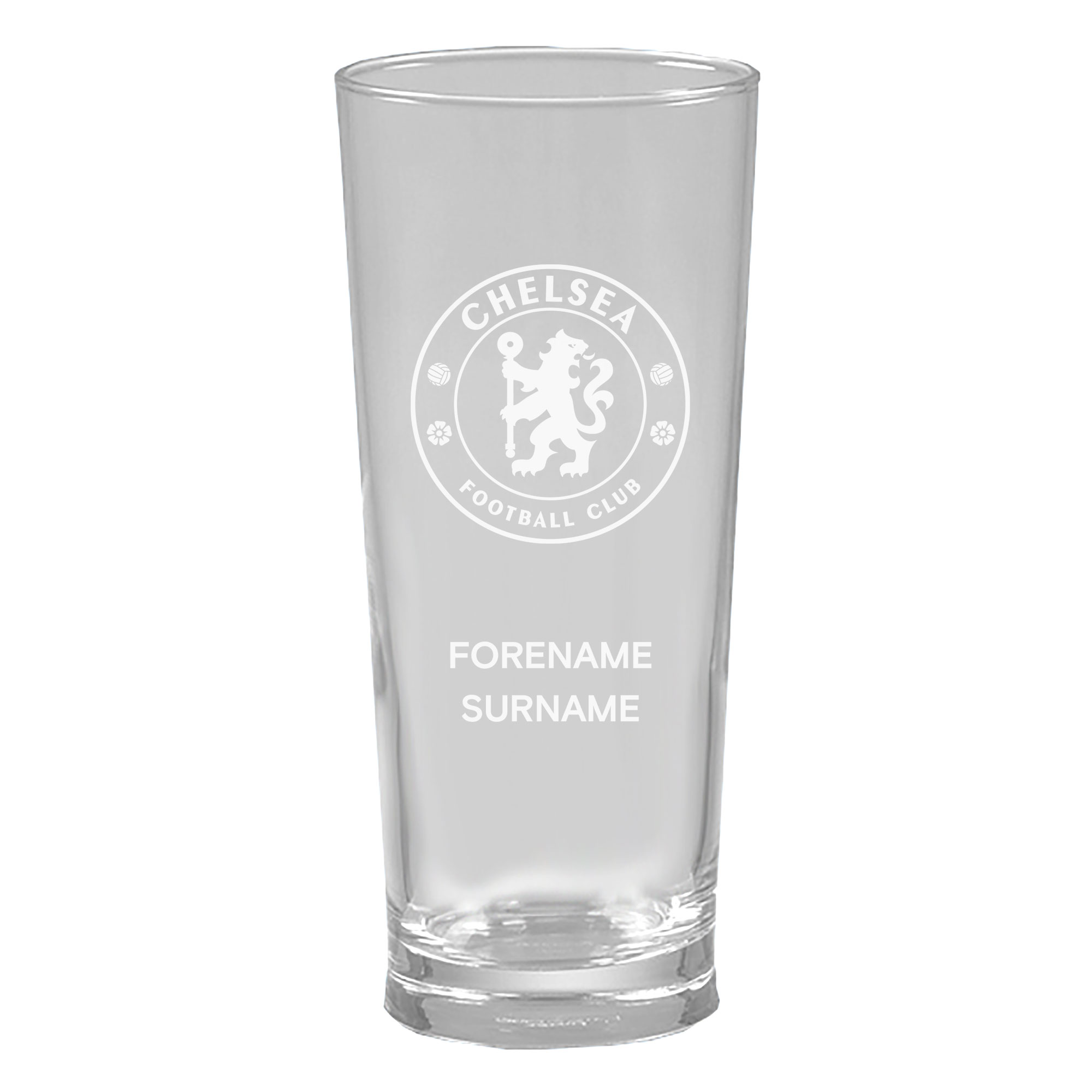 Engraved Chelsea FC Pint Glass Tankard Gift 