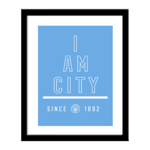 Personalised Manchester City FC I Am Print