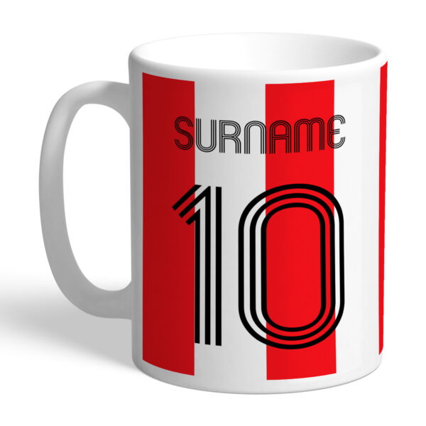 Personalised Southampton FC Retro Shirt Mug