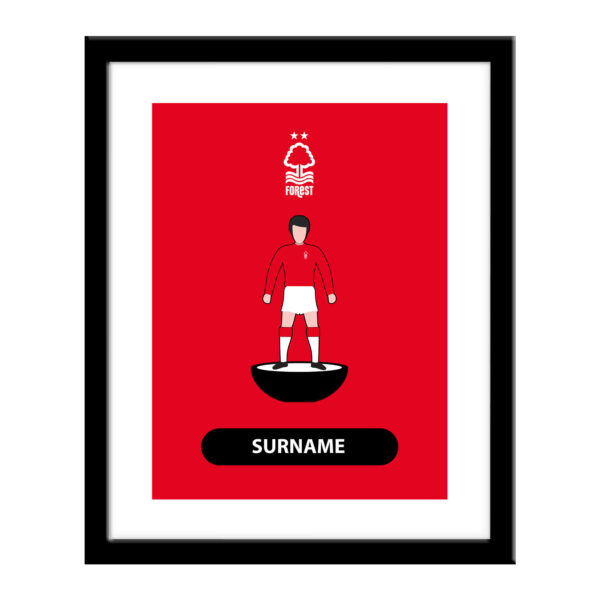 Personalised Nottingham Forest FC Player Figure Print