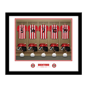 Personalised Brentford FC Dressing Room Framed Print