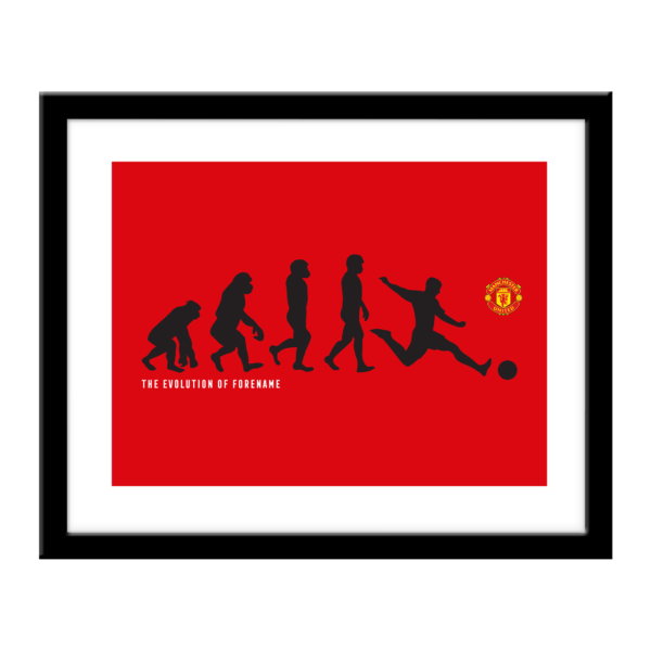 Personalised Manchester United FC Evolution Print