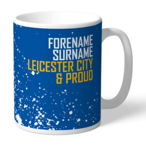 Personalised Leicester City FC Proud Mug