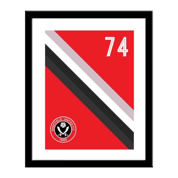 Personalised Sheffield United FC Stripe Print