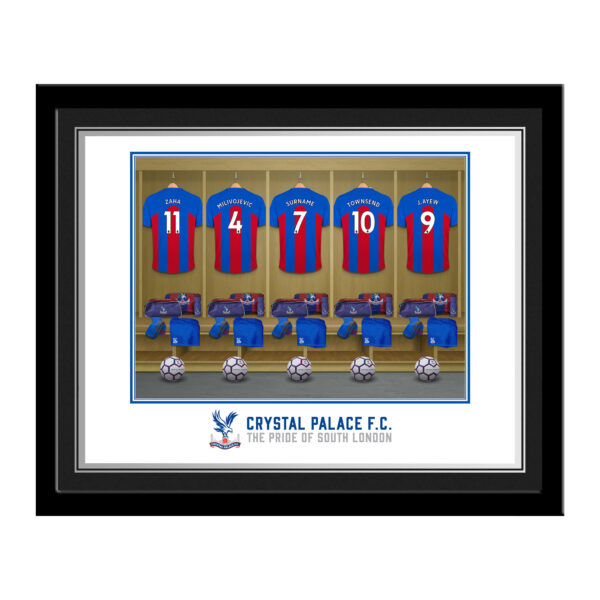 Personalised Crystal Palace FC Dressing Room Photo Framed