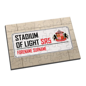 Personalised Sunderland FC Street Sign Jigsaw