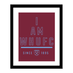 Personalised West Ham United FC I Am Print