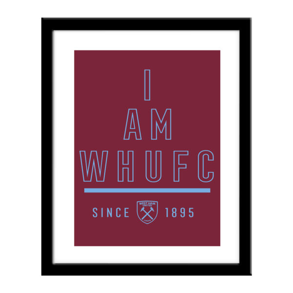 Personalised West Ham United FC I Am Print