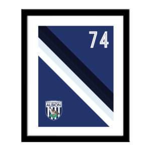 Personalised West Brom FC Stripe Print