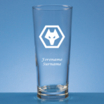 Personalised Wolverhampton Wanderers FC Beer Glass