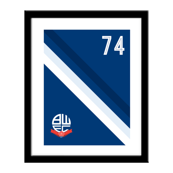 Personalised Bolton Wanderers FC Stripe Print