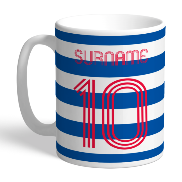 Personalised QPR FC Retro Shirt Mug