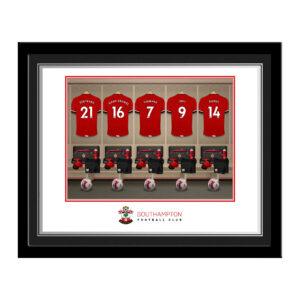 Personalised Southampton FC Dressing Room Photo Framed
