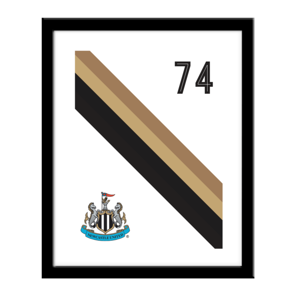 Personalised Newcastle United FC Stripe Print