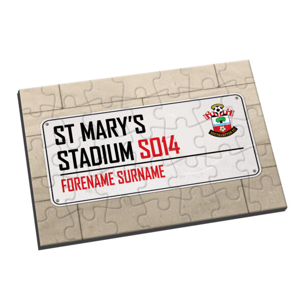 Personalised Southampton FC Street Sign Jigsaw