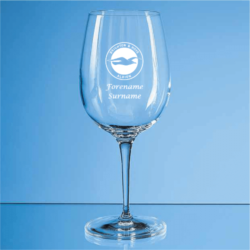 Personalised Brighton & Hove Albion FC Wine Glass