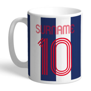 Personalised West Brom FC Retro Shirt Mug