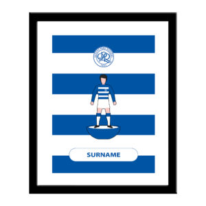 Personalised QPR FC Player Figure Print