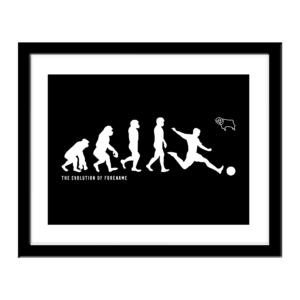 Personalised Derby County FC Evolution Print