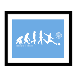 Personalised Manchester City FC Evolution Print