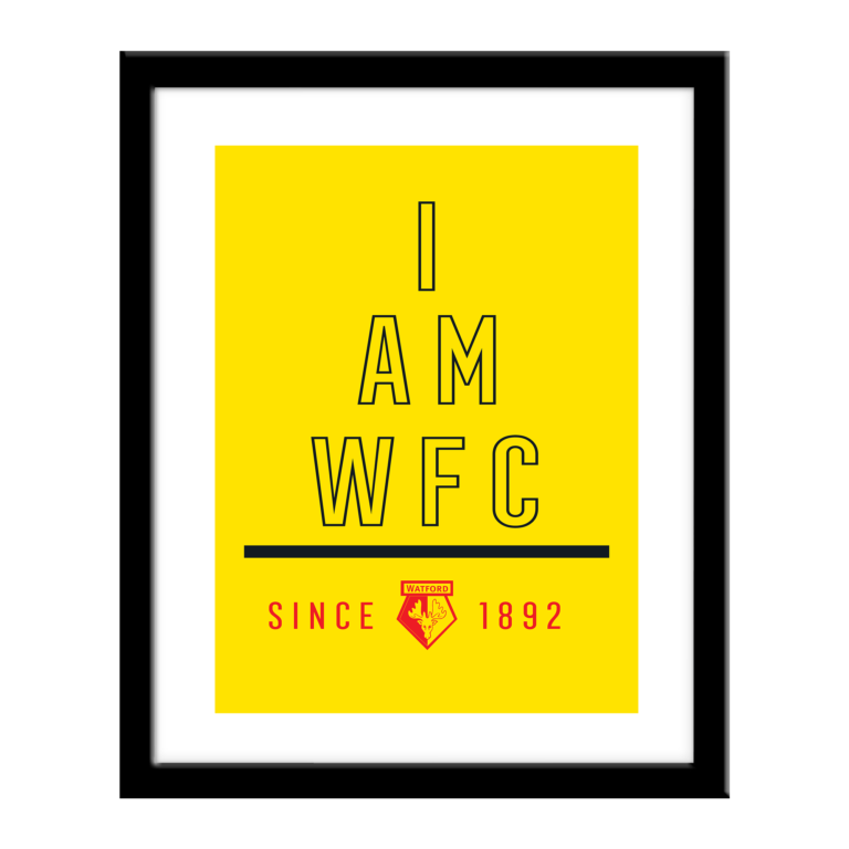 Personalised Watford FC I Am Print