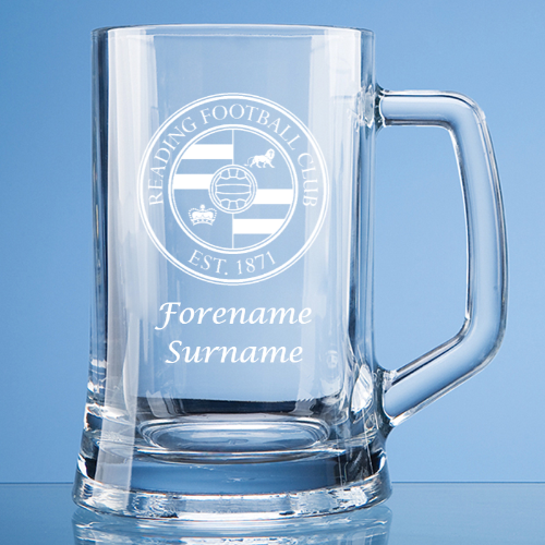 Personalised Reading FC Straight Sided Tankard