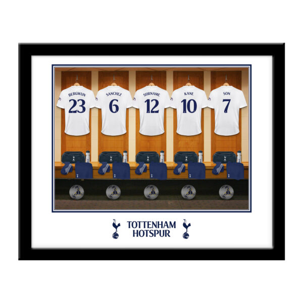 Personalised Tottenham Hotspur FC Dressing Room Framed Print