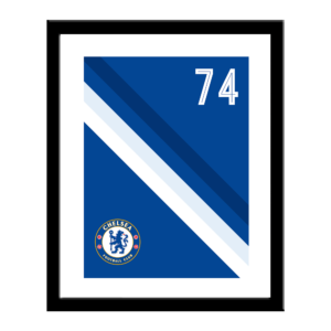 Personalised Chelsea FC Stripe Print