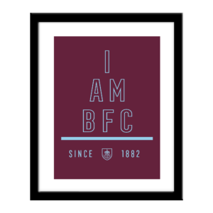 Personalised Burnley FC I Am Print
