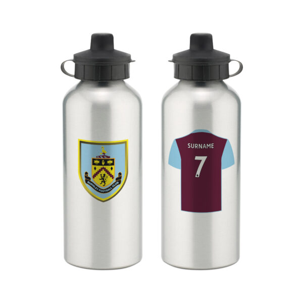 Personalised Burnley FC Aluminium Water Bottle