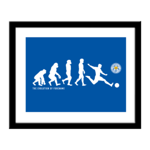 Personalised Leicester City FC Evolution Print