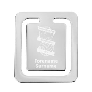 Personalised Square Chrome Bookmark