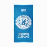 Personalised QPR FC Crest Beach Towel – 70cm x 140cm