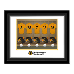 Personalised Wolverhampton Wanderers FC Dressing Room Photo Framed