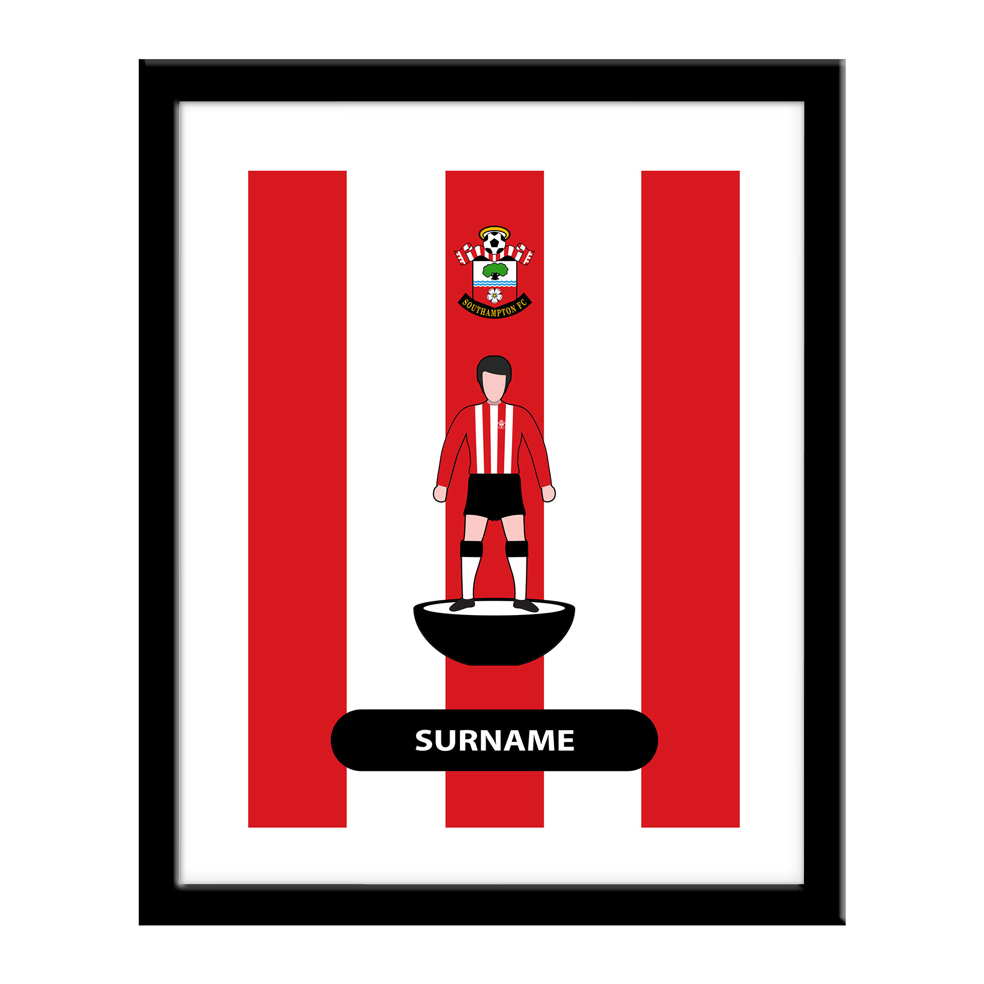 Personalised Southampton FC Player Figure Print