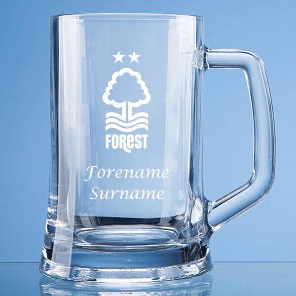 Personalised Nottingham Forest FC Straight Sided Tankard