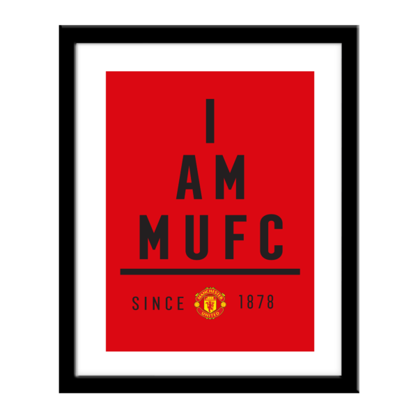 Personalised Manchester United FC I Am Print