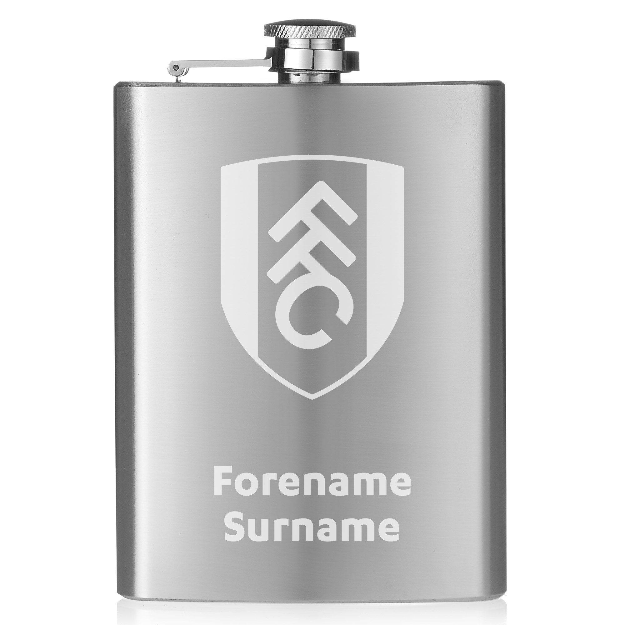 Personalised Fulham FC Crest Hip Flask