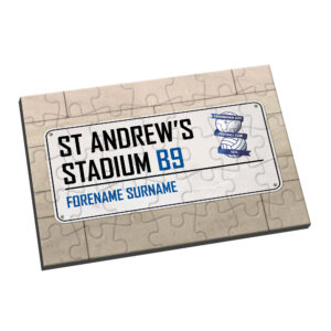 Personalised Birmingham City FC Street Sign Jigsaw