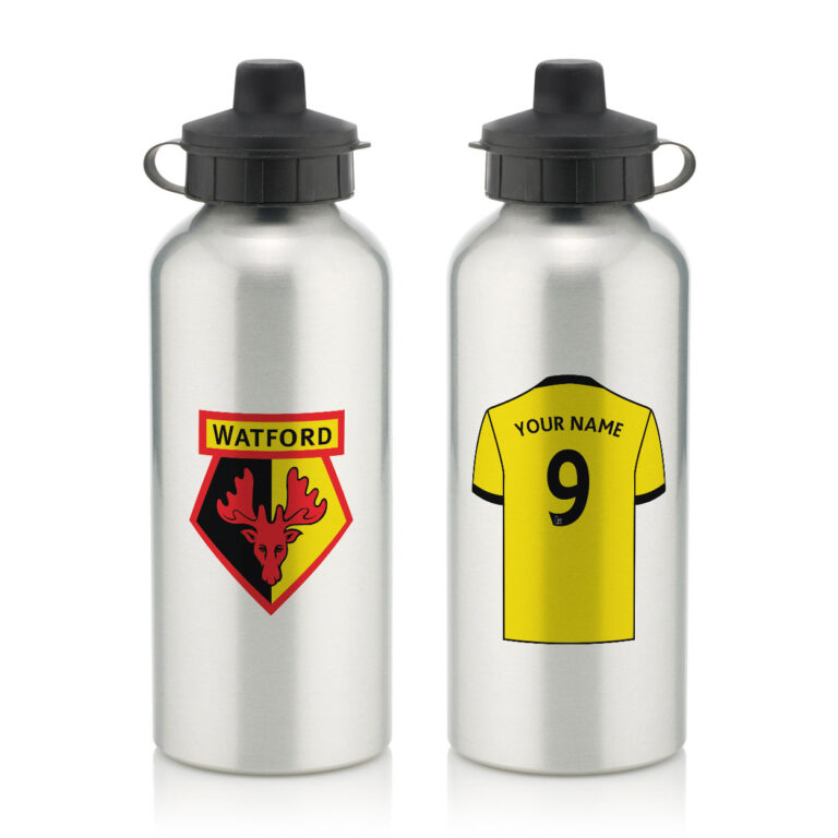 Personalised Watford FC Aluminium Water Bottle