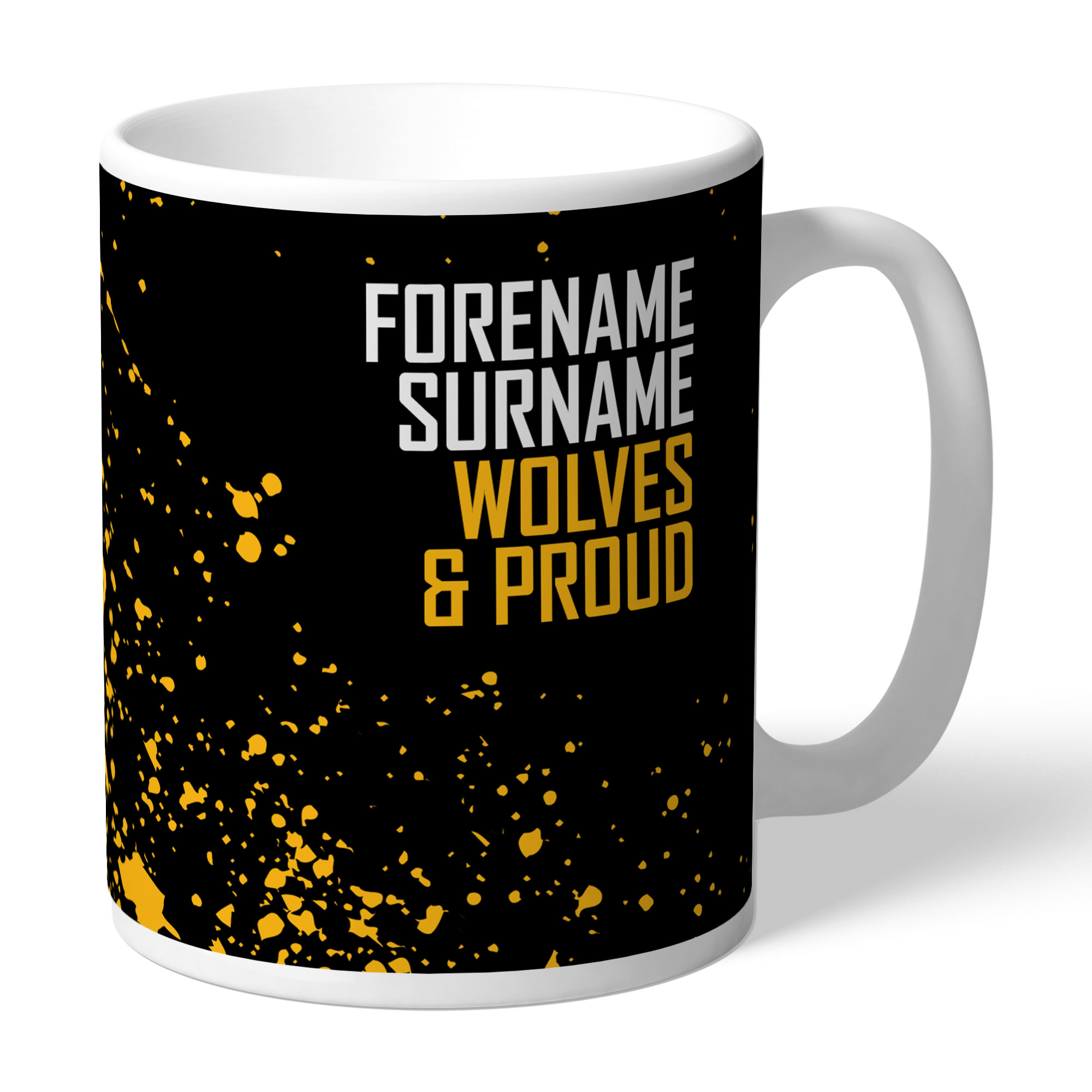 Personalised Wolverhampton Wanderers FC Proud Mug