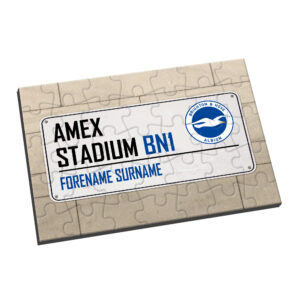 Personalised Brighton & Hove Albion FC Street Sign Jigsaw