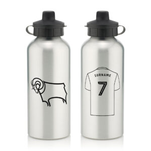 Personalised Derby County FC Aluminium Water Bottle
