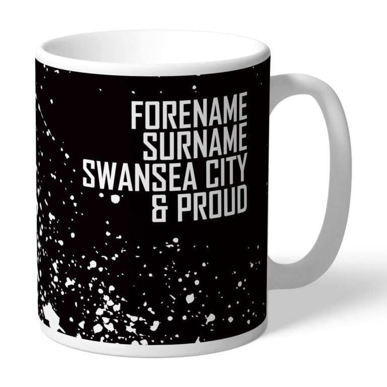 Personalised Swansea City FC Proud Mug